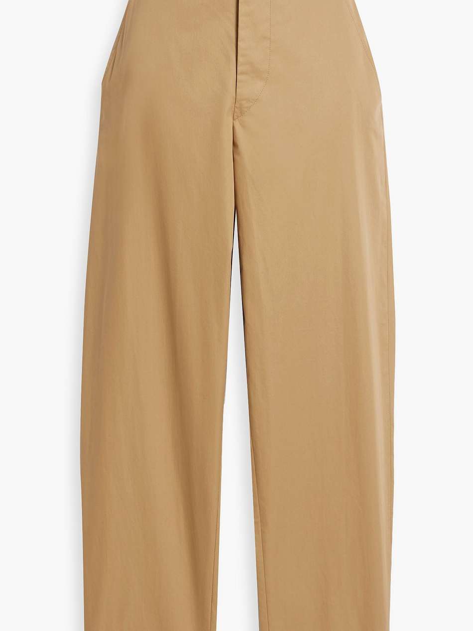 nestoe cotton-poplin tapered pants