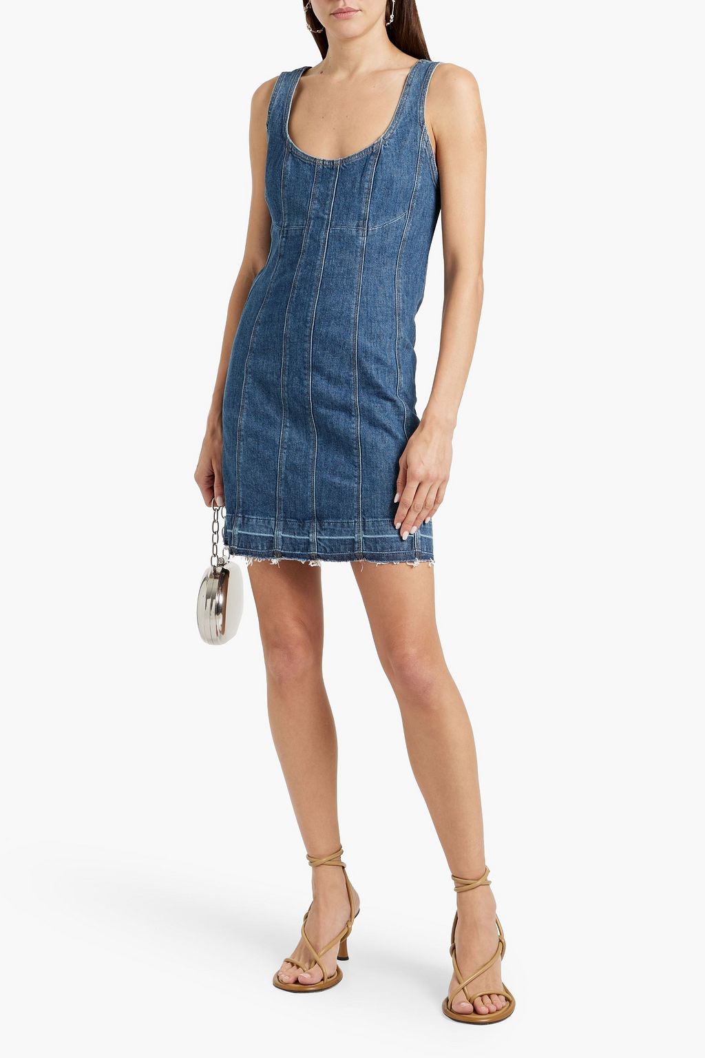 SIMKHAI Suzette denim mini dress