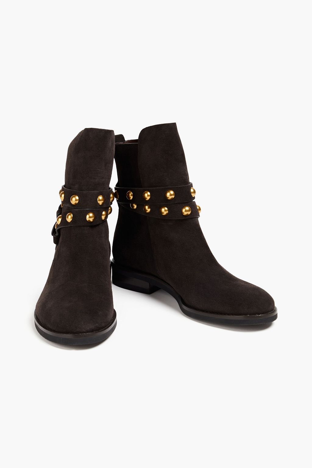 SEE BY CHLOÉ Studded suede ankle boots