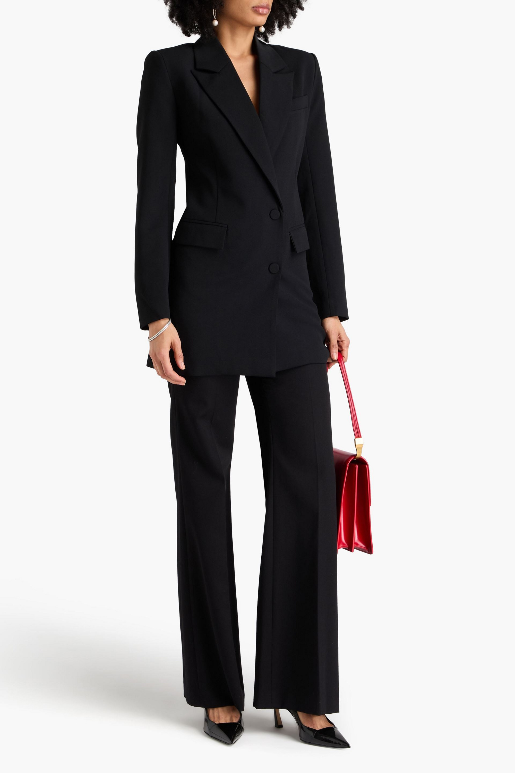 NICHOLAS Double-breasted crepe blazer
