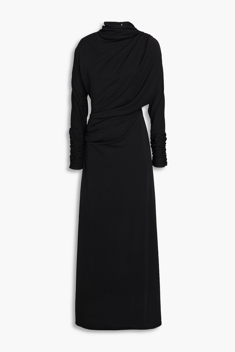 Nicholas Gerafftes Midikleid Aus Jersey In Schwarz