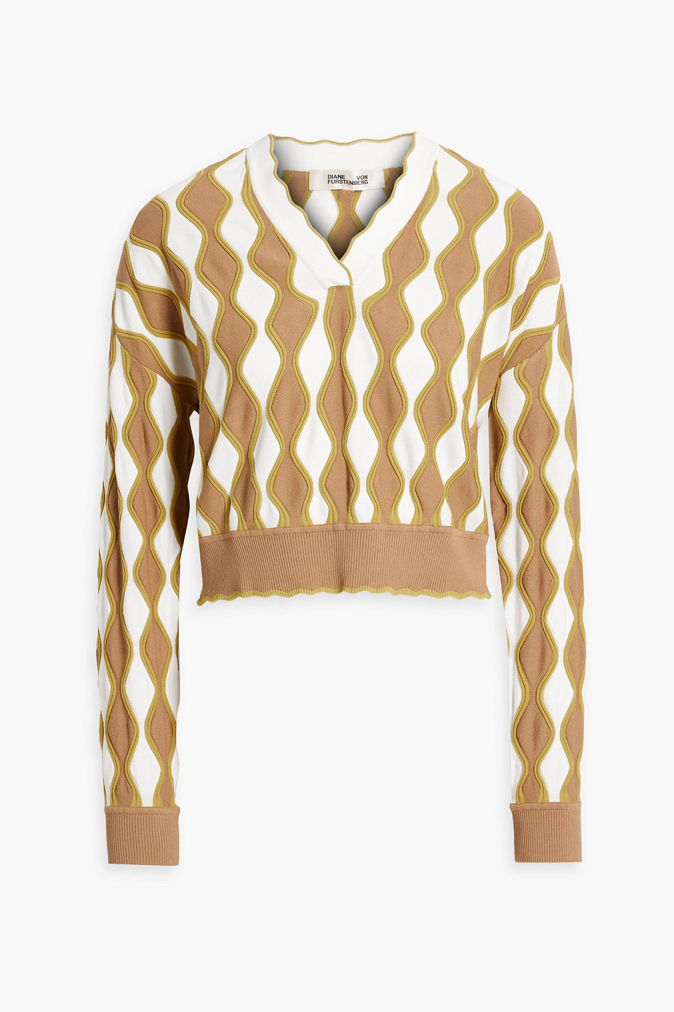 Sahana intarsia-knit sweater