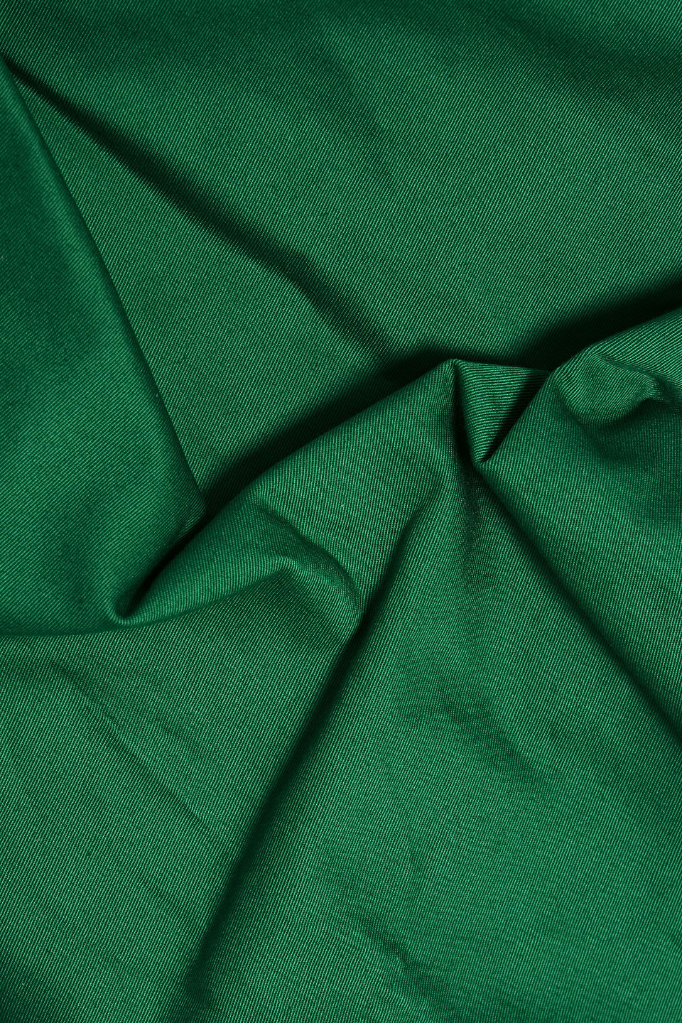 Oscar De La Renta Off-the-shoulder Silk-blend Twill Midi Dress In Green
