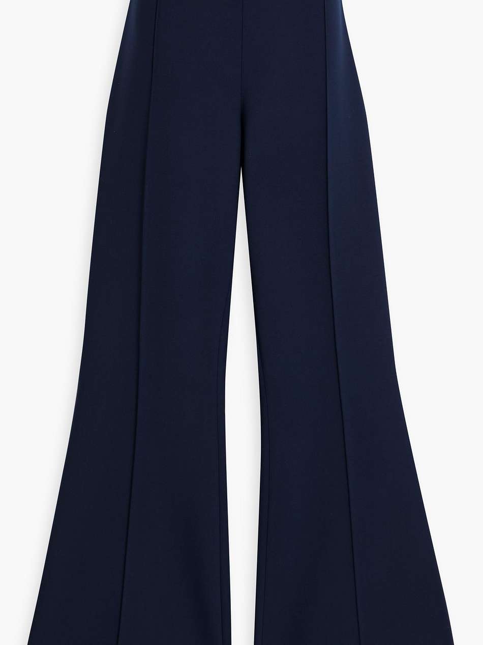 wool-blend flared pants