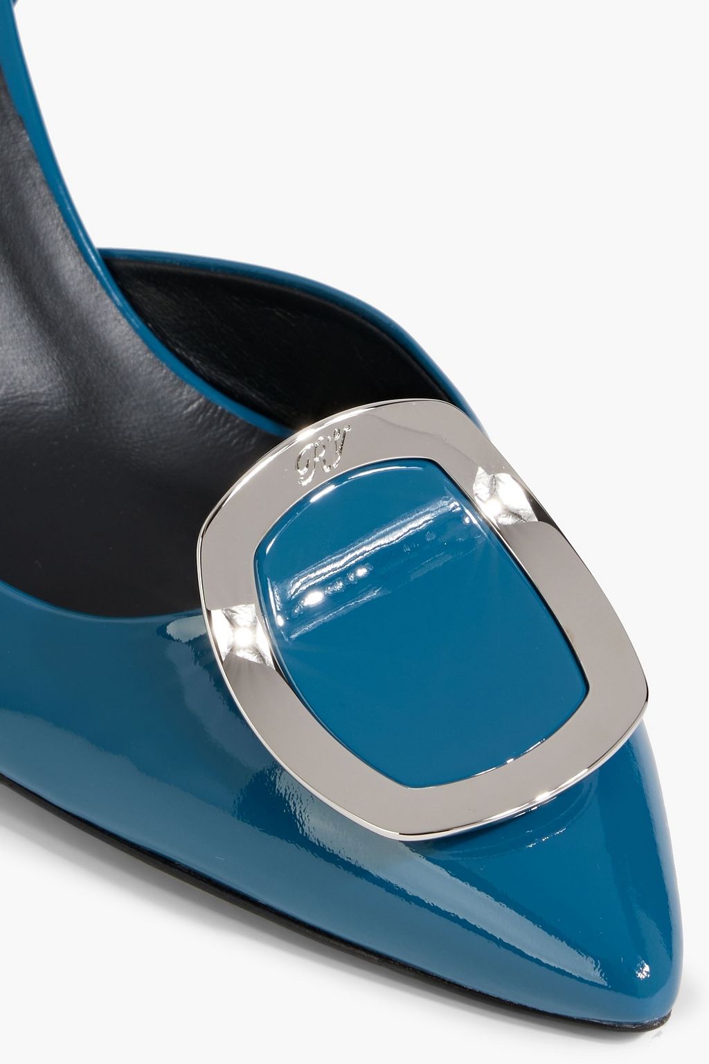 ROGER VIVIER Buckle-embellished patent-leather pumps