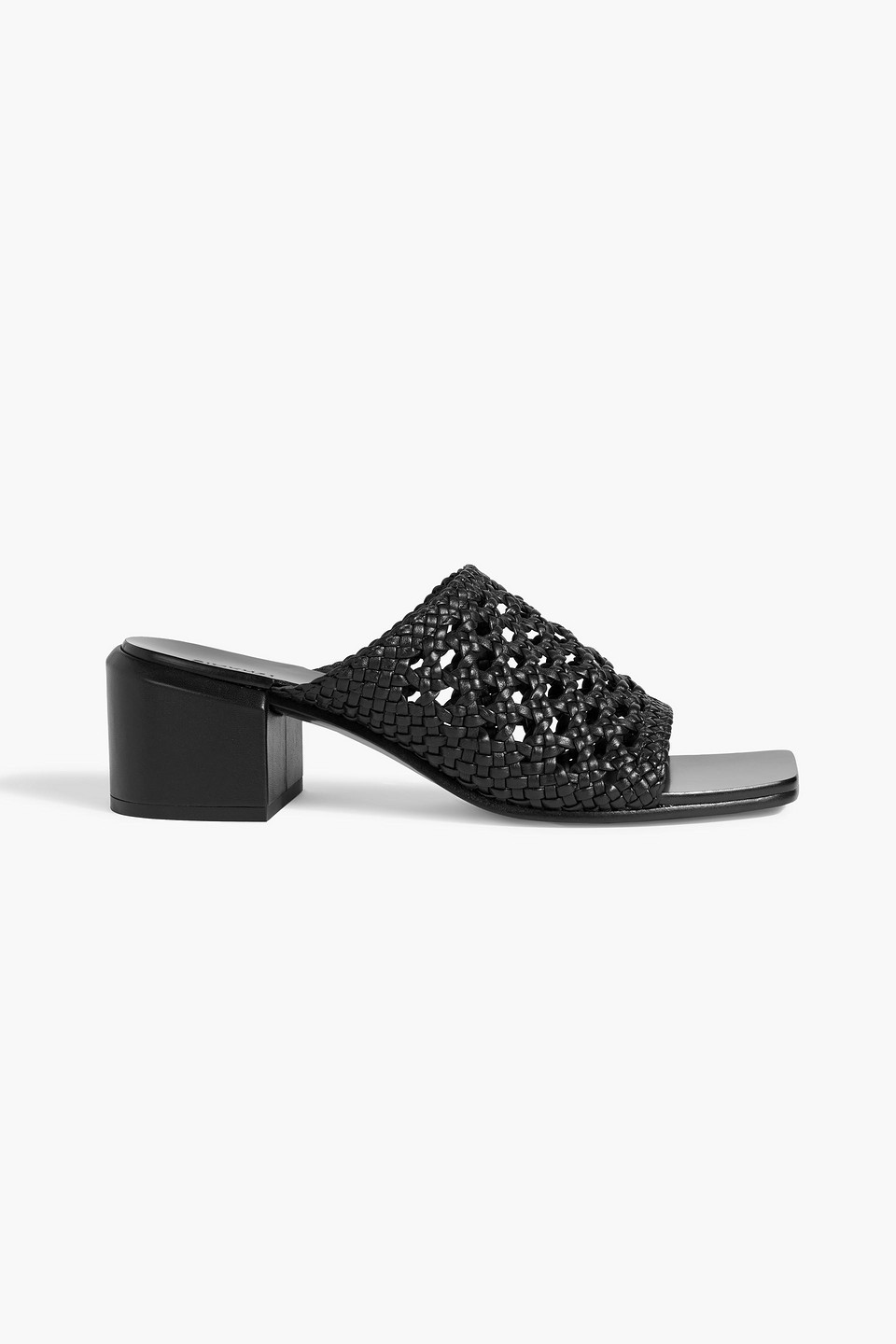 Elia woven leather mules