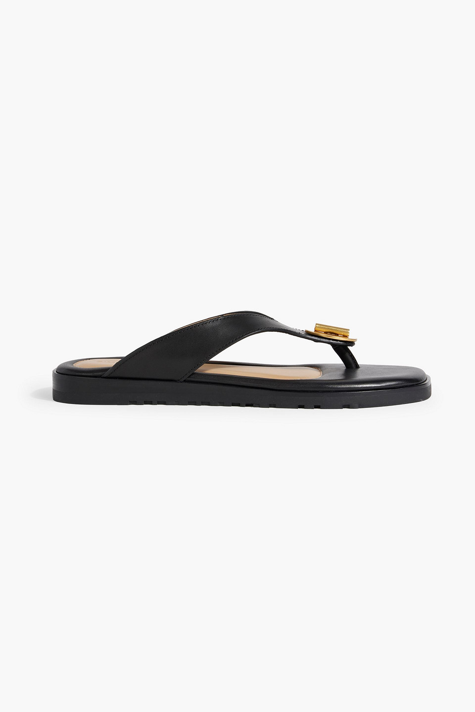 Simkhai Asher Embellished Leather Sandals In Black