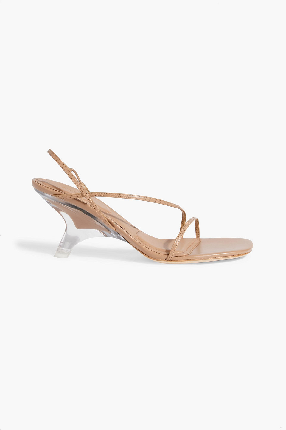 Shadow leather slingback sandals
