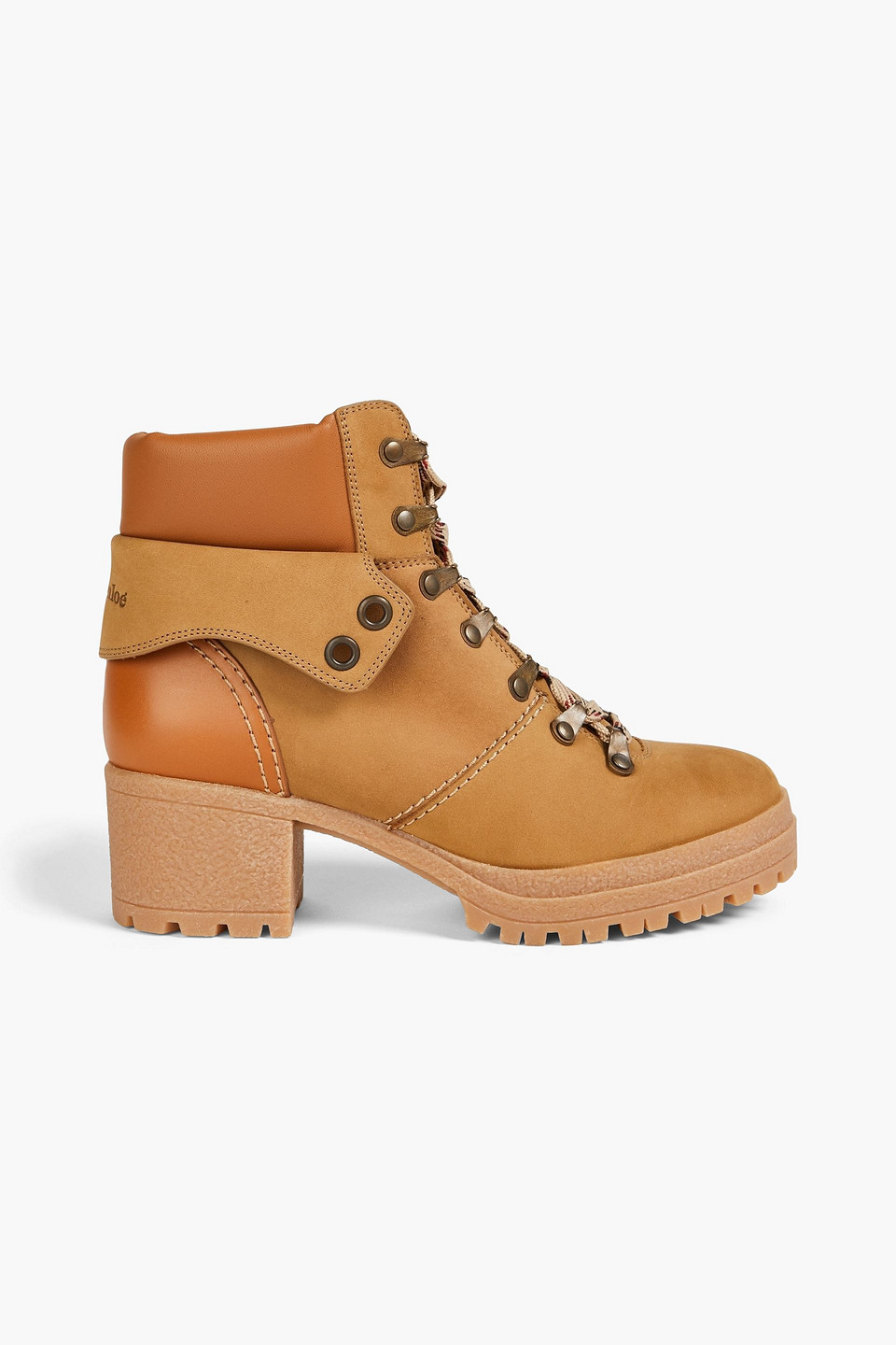 See by Chloé - Eileen nubuck ankle boots - Brown - EU 37
