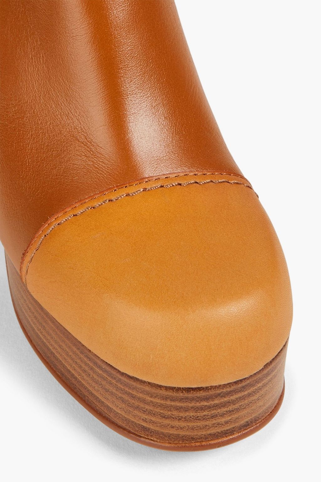 SEE BY CHLOÉ Irine snake-effect leather platform ankle boots