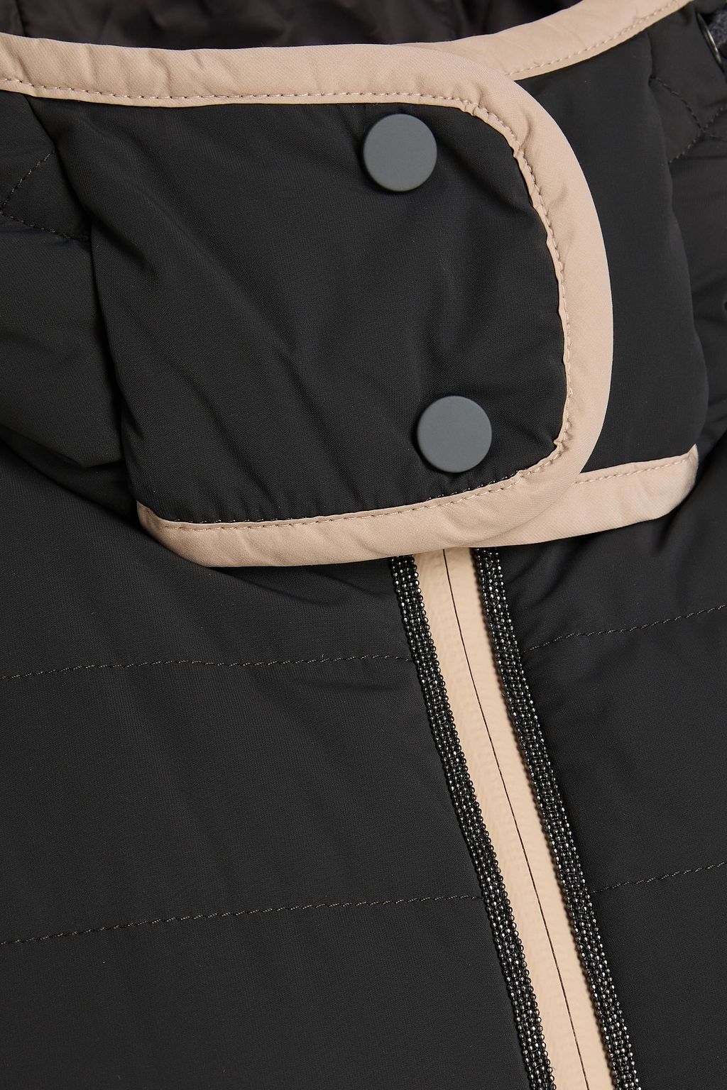BRUNELLO CUCINELLI 퀼팅 쉘 후드 다운 재킷
