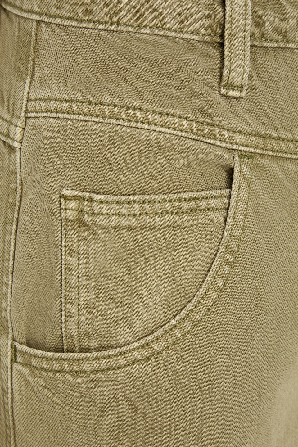 Frame High-rise Boyfriend Jeans In Army Green