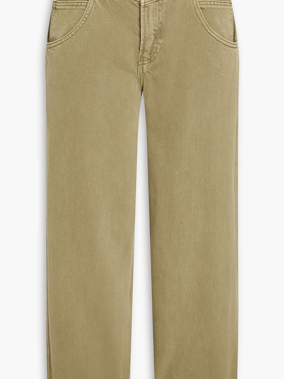 high-rise wide-leg jeans