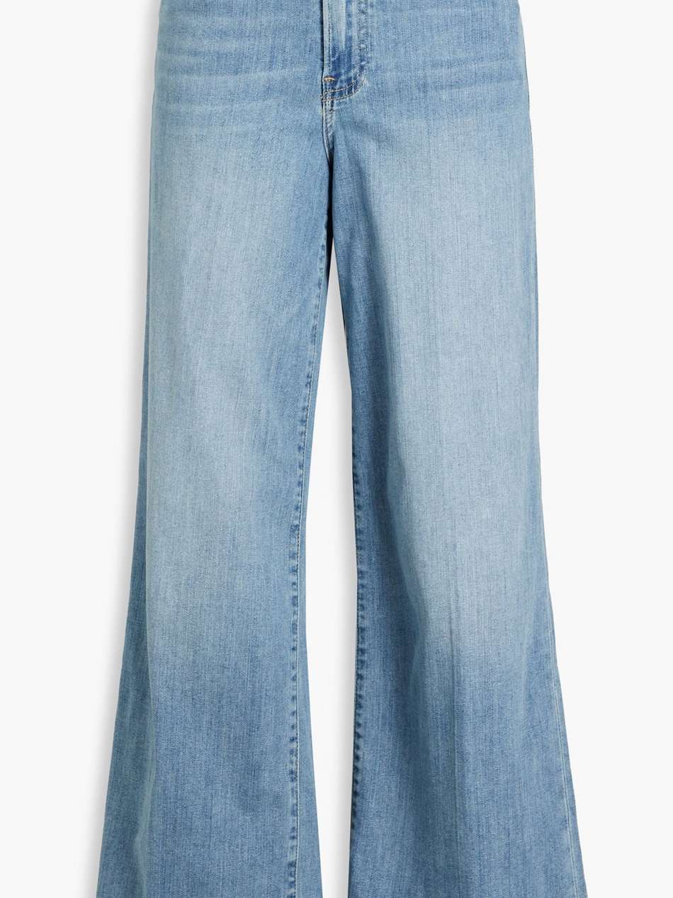 le slim palazzo high-rise wide-leg jeans