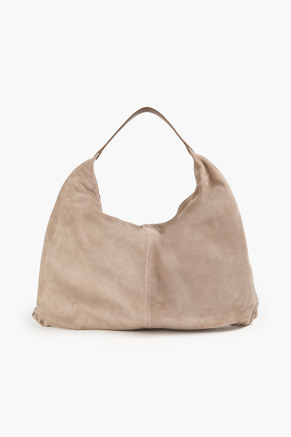 brunello cucinelli - suede tote - gray - onesize