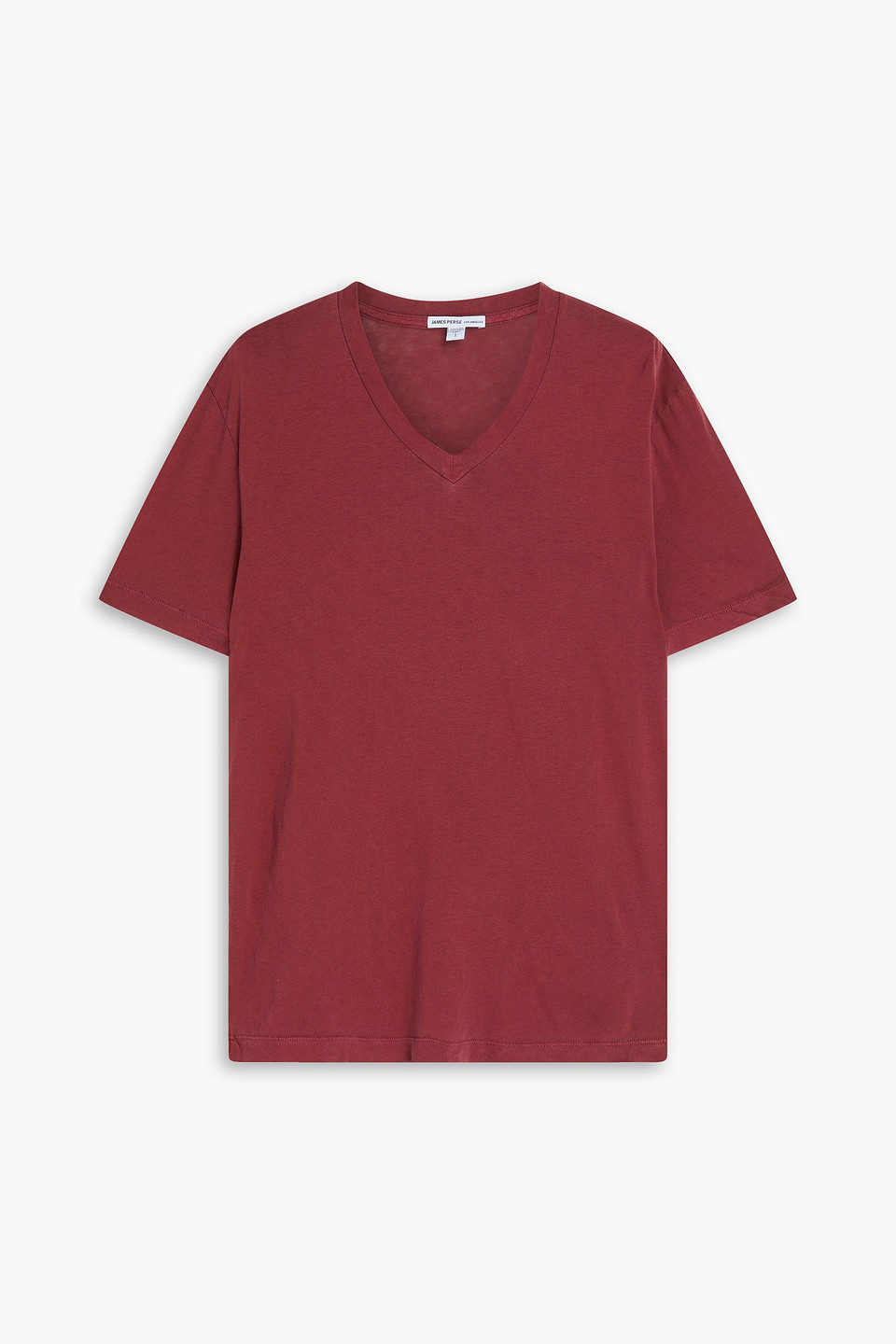 James Perse T-shirt Aus Baumwoll-jersey In Ziegelrot