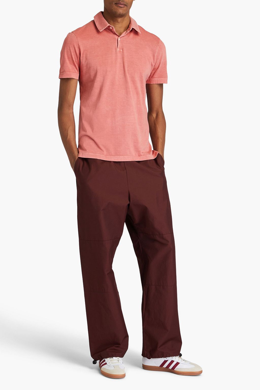 JAMES PERSE Supima cotton-jersey polo shirt