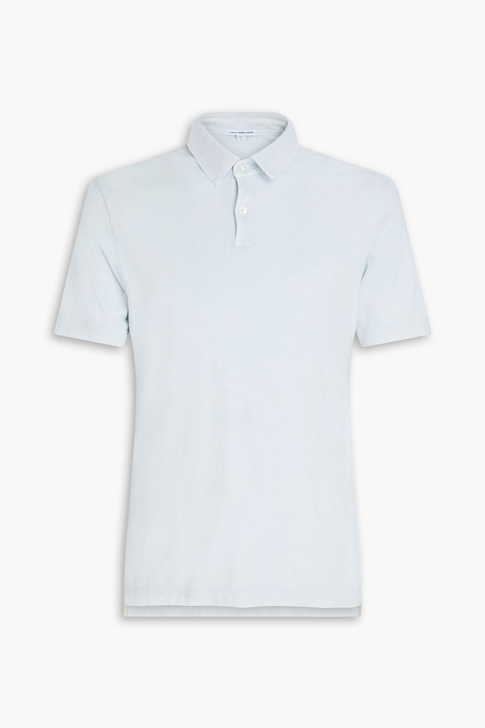 James Perse Supima® Cotton-jersey Polo Shirt In Himmelblau