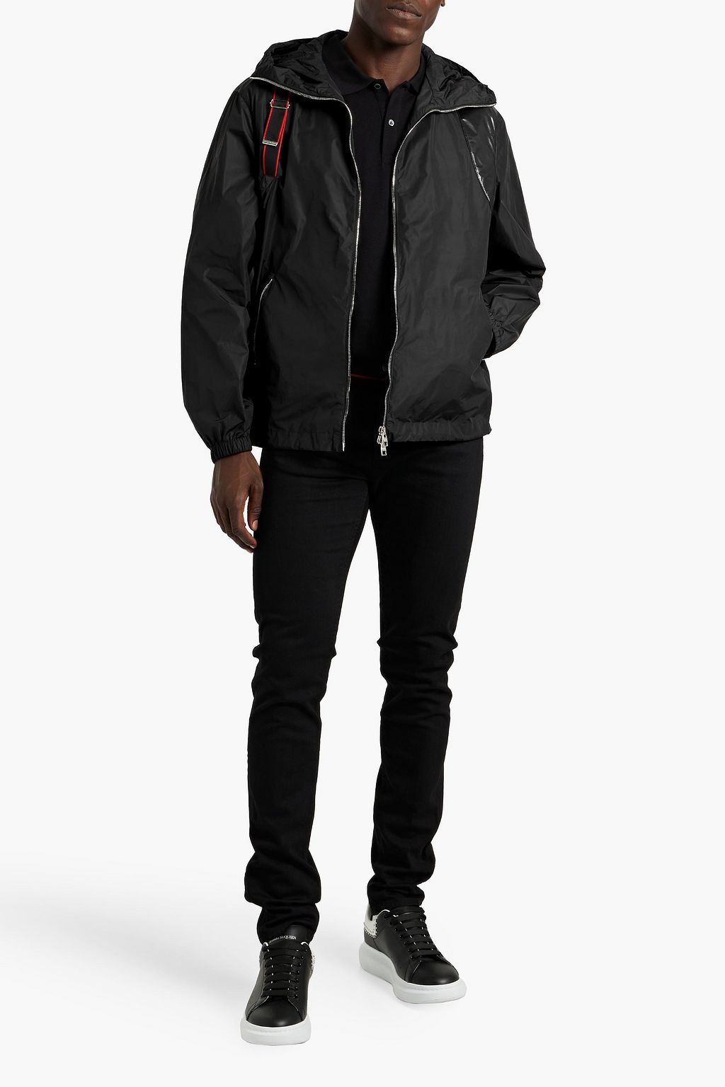 MCQUEEN Shell hooded jacket