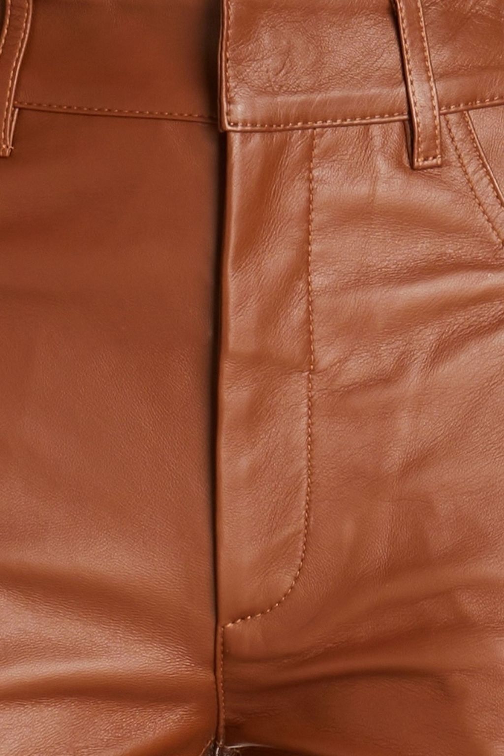 REDVALENTINO Cropped leather bootcut pants
