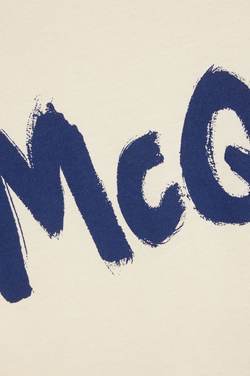 MCQUEEN Printed cotton-jersey T-shirt