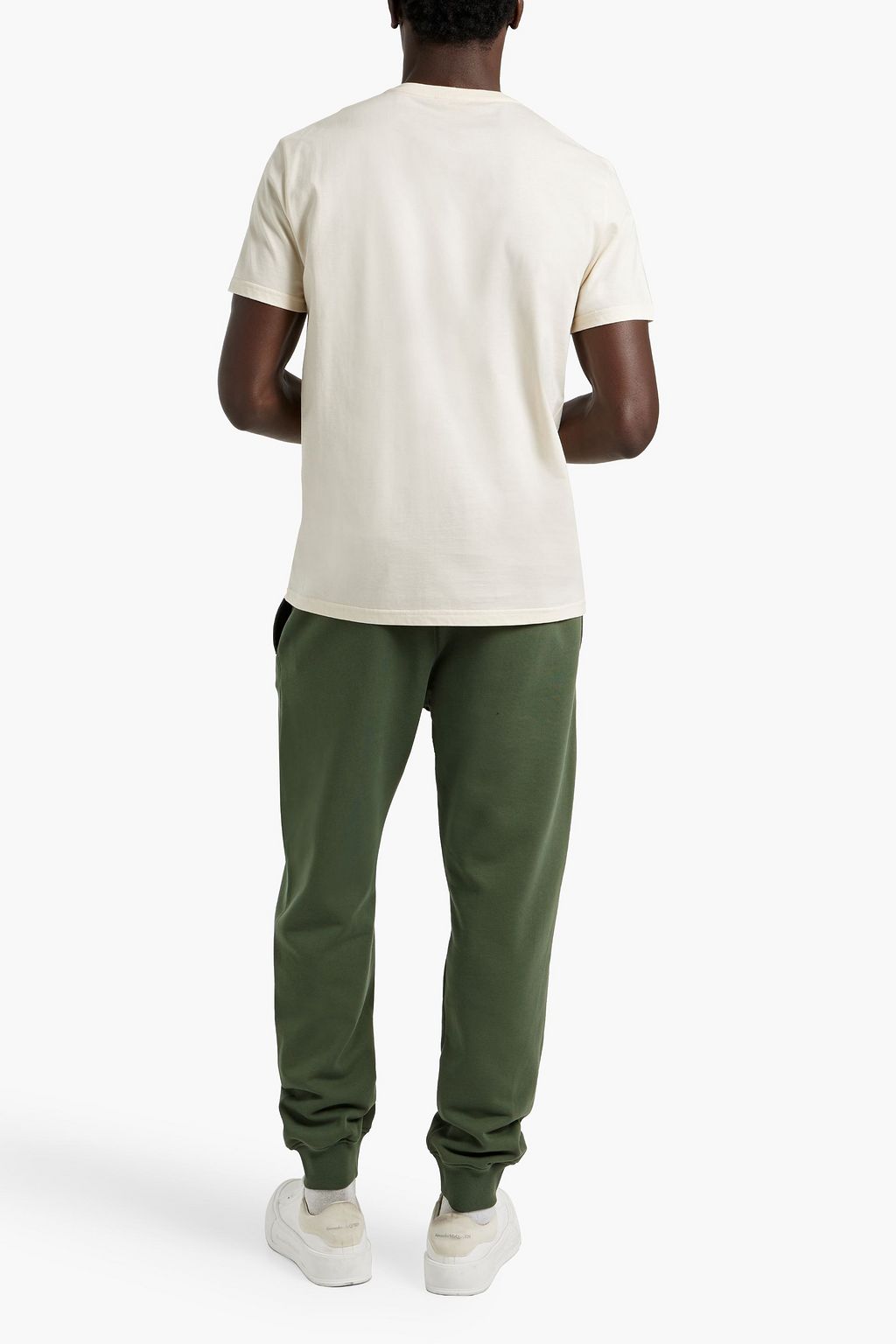 MCQUEEN Printed cotton-jersey T-shirt