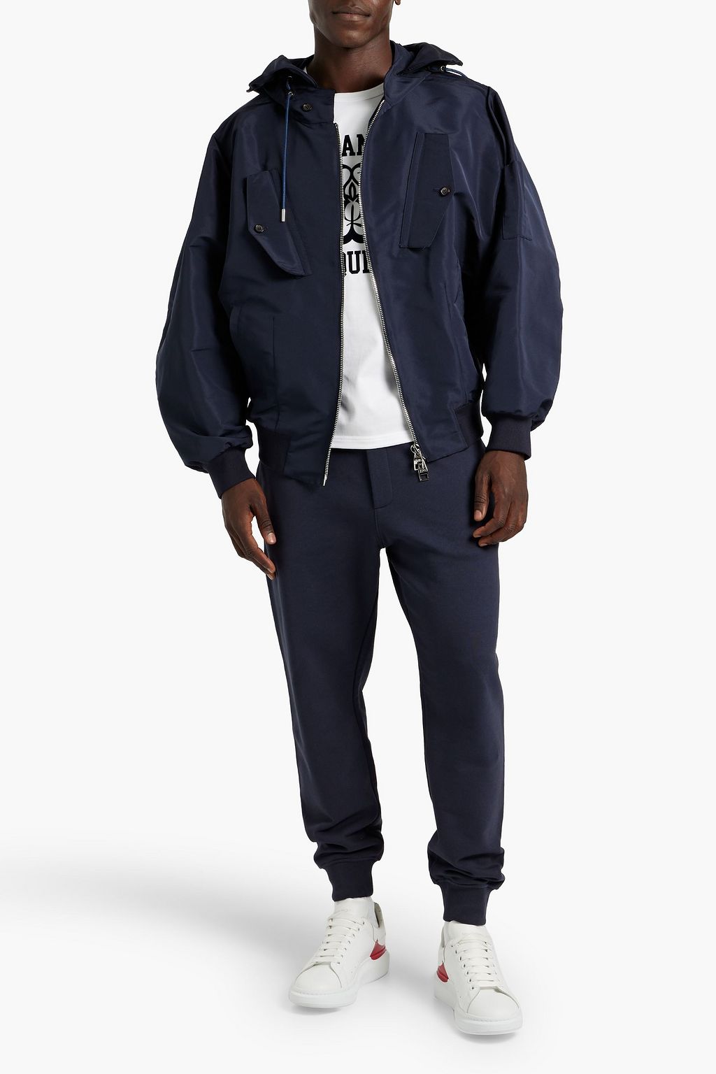MCQUEEN Shell hooded jacket