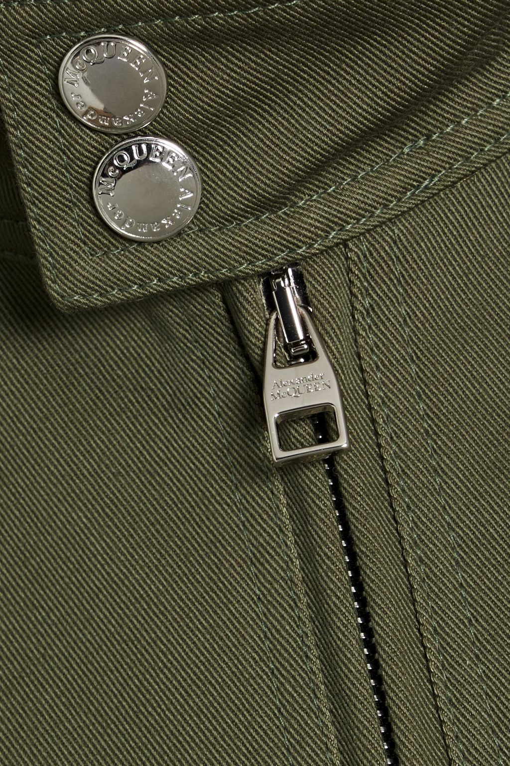 MCQUEEN Cotton-twill bomber jacket