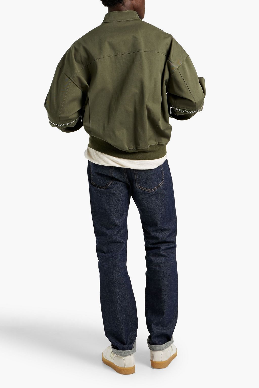 MCQUEEN Cotton-twill bomber jacket