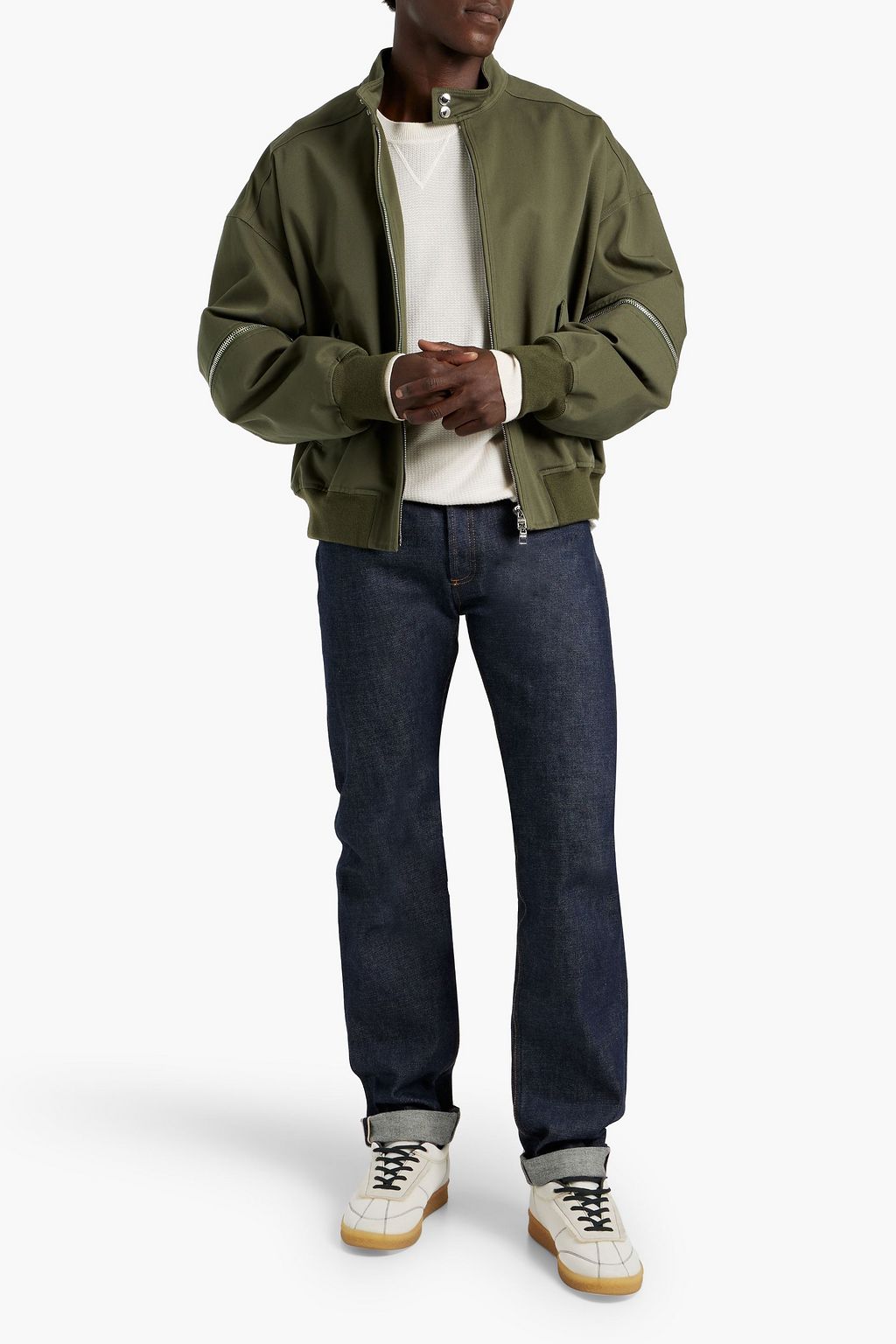 MCQUEEN Cotton-twill bomber jacket