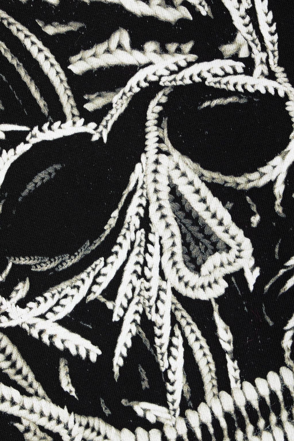 MCQUEEN Printed cotton-jersey T-shirt