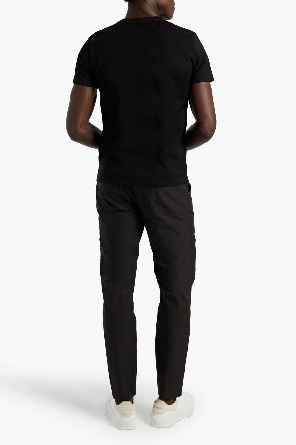 MCQUEEN Printed cotton-jersey T-shirt