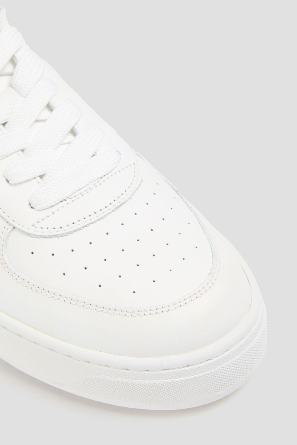 STUART WEITZMAN Courtside embossed leather sneakers