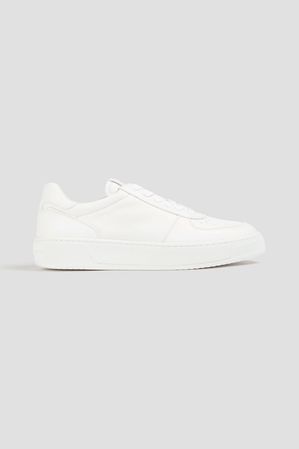 Courtside embossed leather sneakers