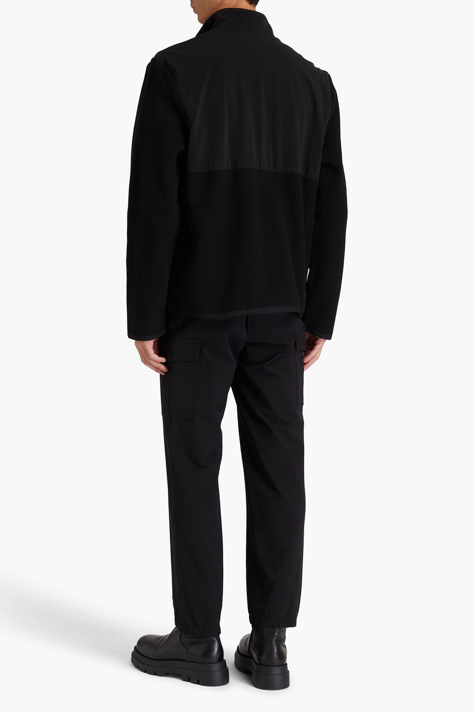  Y/osemite - Shell-paneled Wool-blend Jacket - Black - 3 