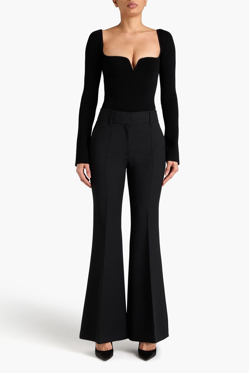 GABRIELA HEARST Rhein wool flared pants