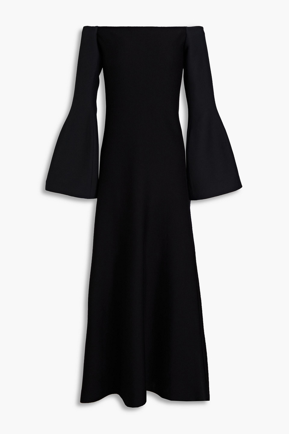 Gabriela Hearst Sinead Dress In Black Wool Silk Cady
