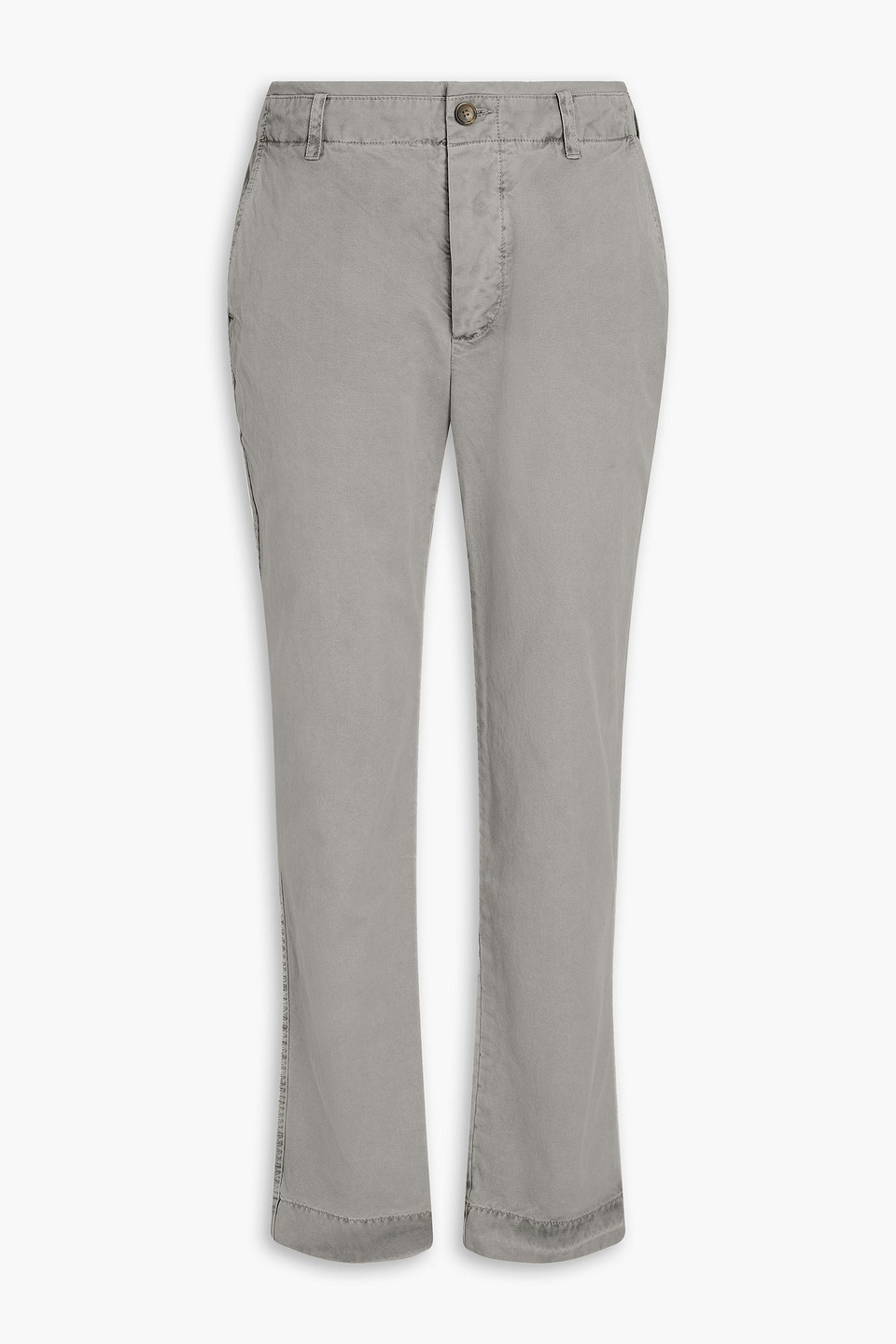 James Perse Chinohose Aus Baumwoll-canvas In Grau