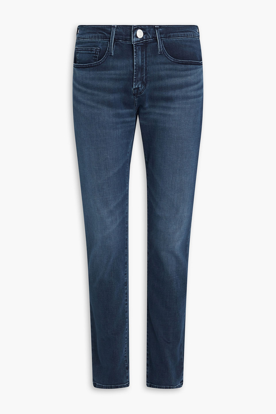 Frame L'homme Slim-fit Denim Jeans In Dark Denim