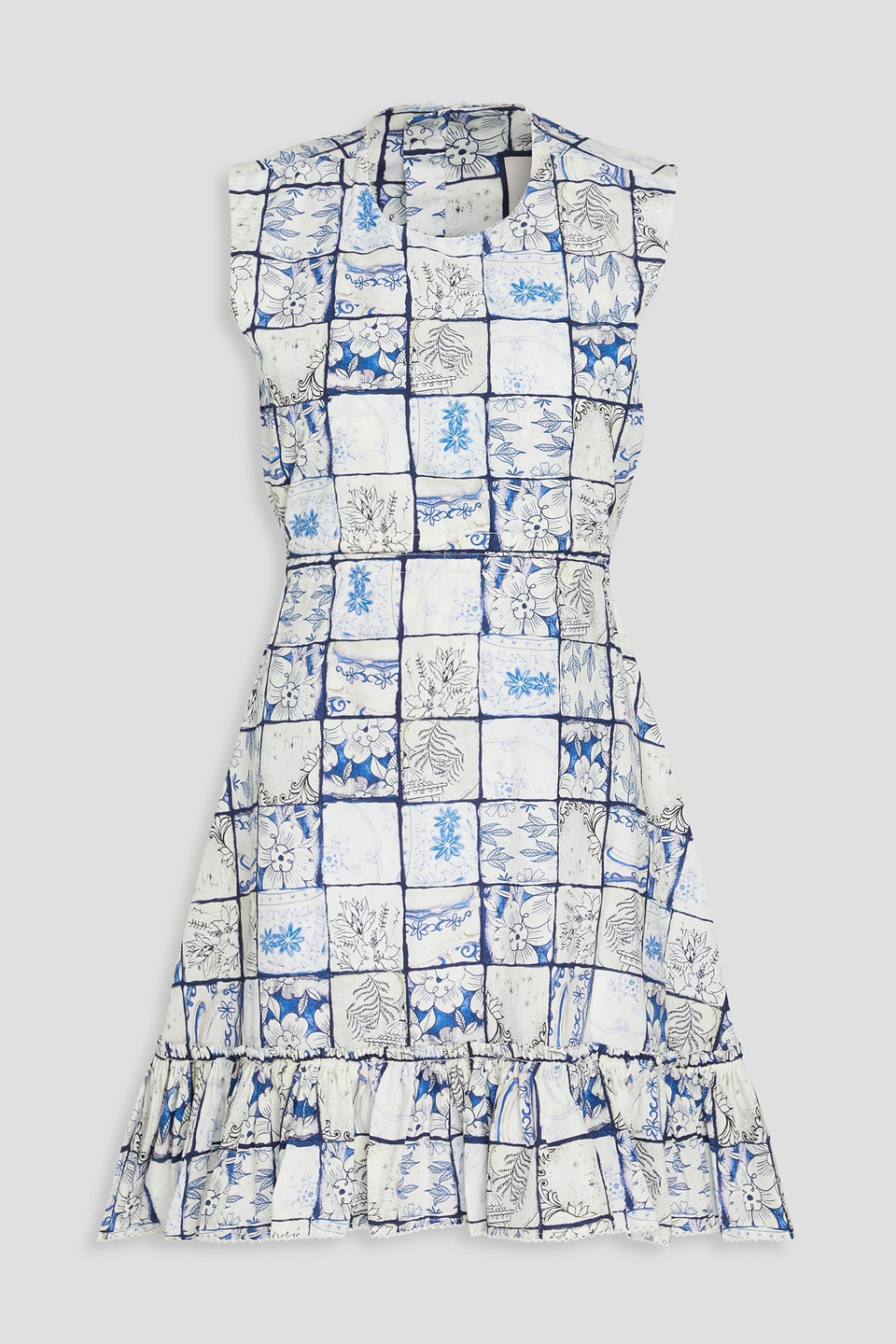 Agua By Agua Bendita Sucre Porcelana Mini Dress In Off-white
