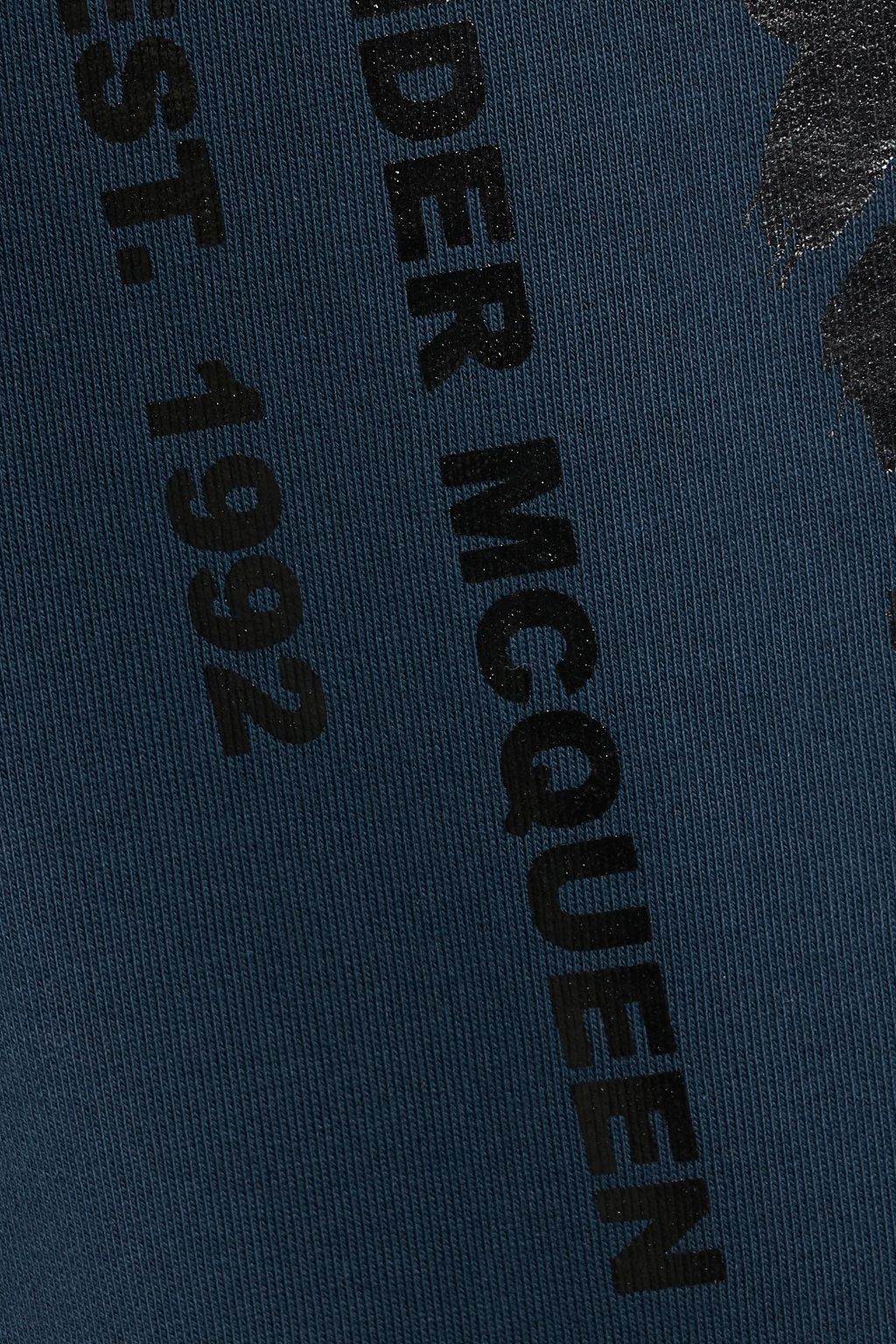 MCQUEEN Logo-print French cotton-terry sweatpants