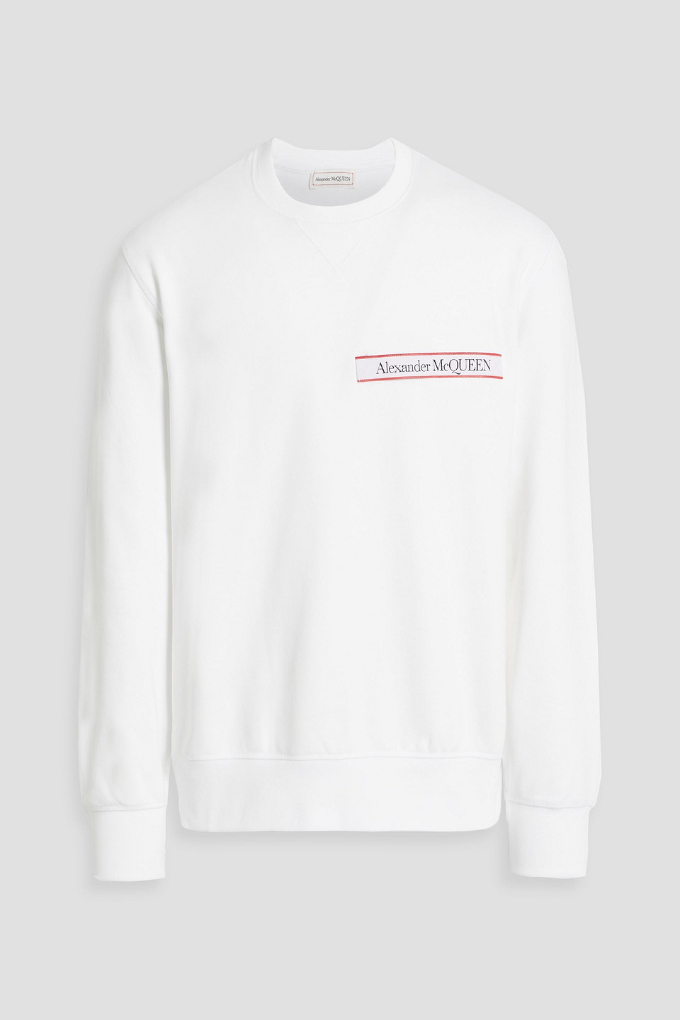 Appliquéd French cotton-terry sweatshirt