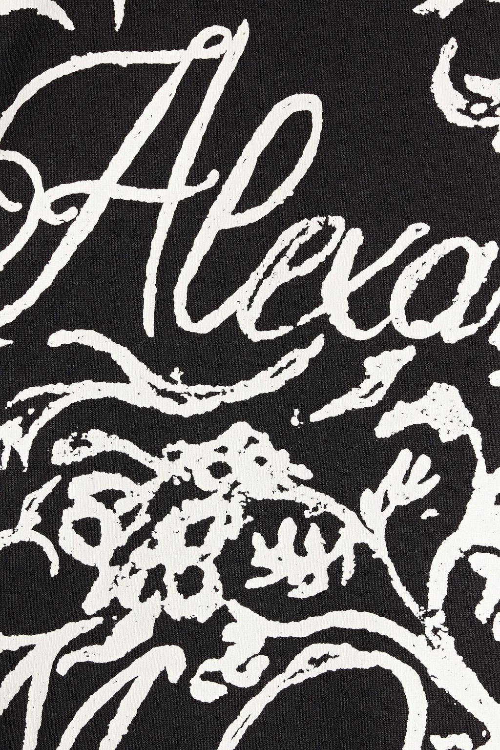 MCQUEEN Printed cotton-jersey T-shirt