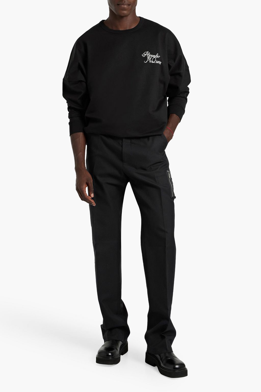 MCQUEEN Printed cotton-jersey T-shirt