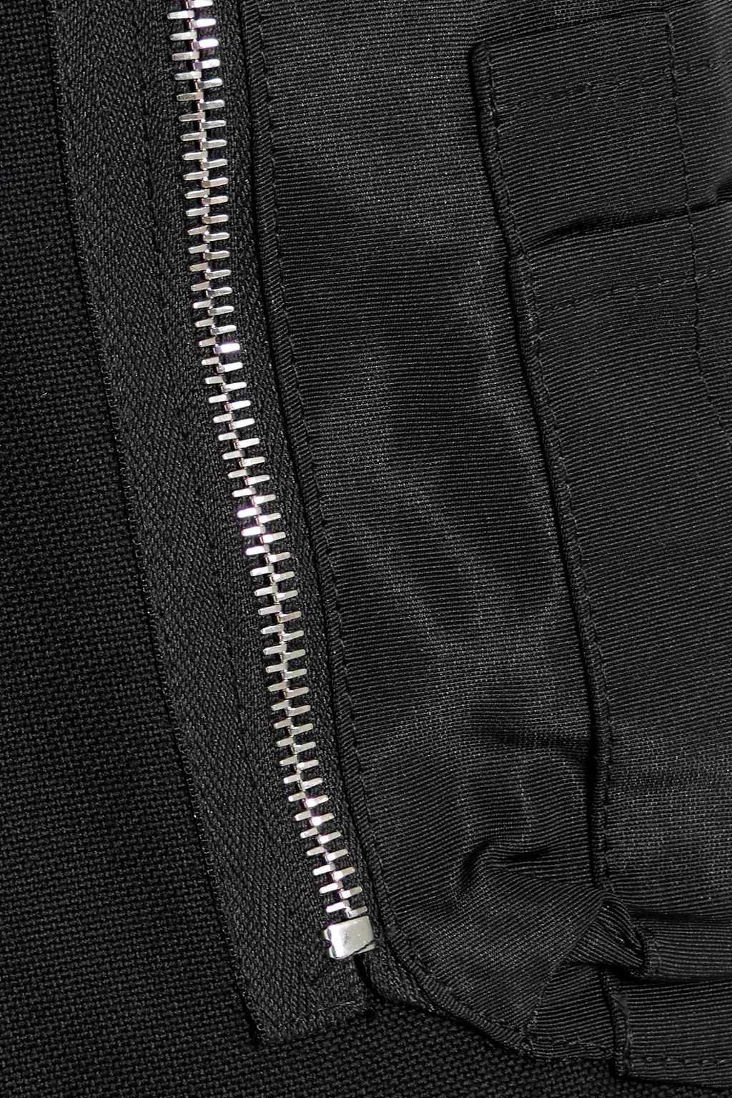 MCQUEEN Shell-trimmed cotton-canvas pants