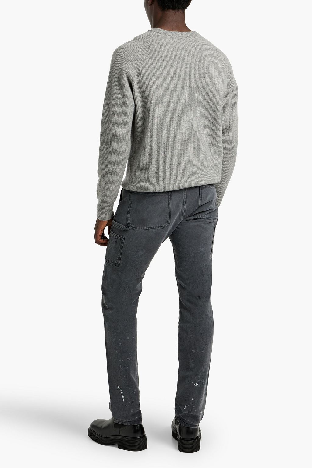 JOHN ELLIOTT Painted distressed denim jeans