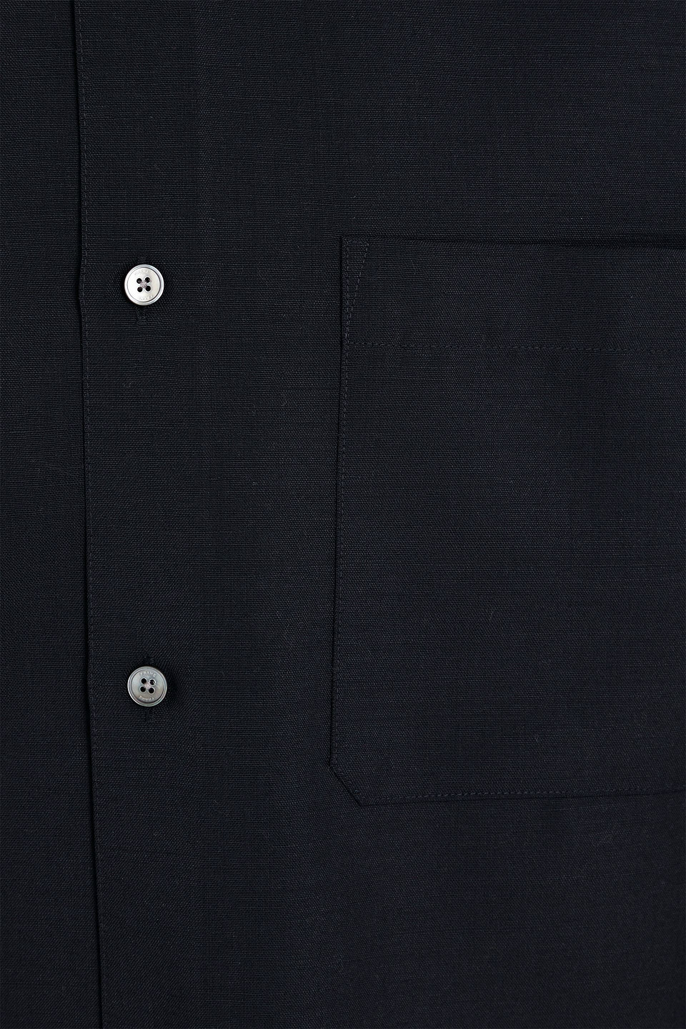 Frame Wool And Mohair-blend Shirt In Midnight Blue