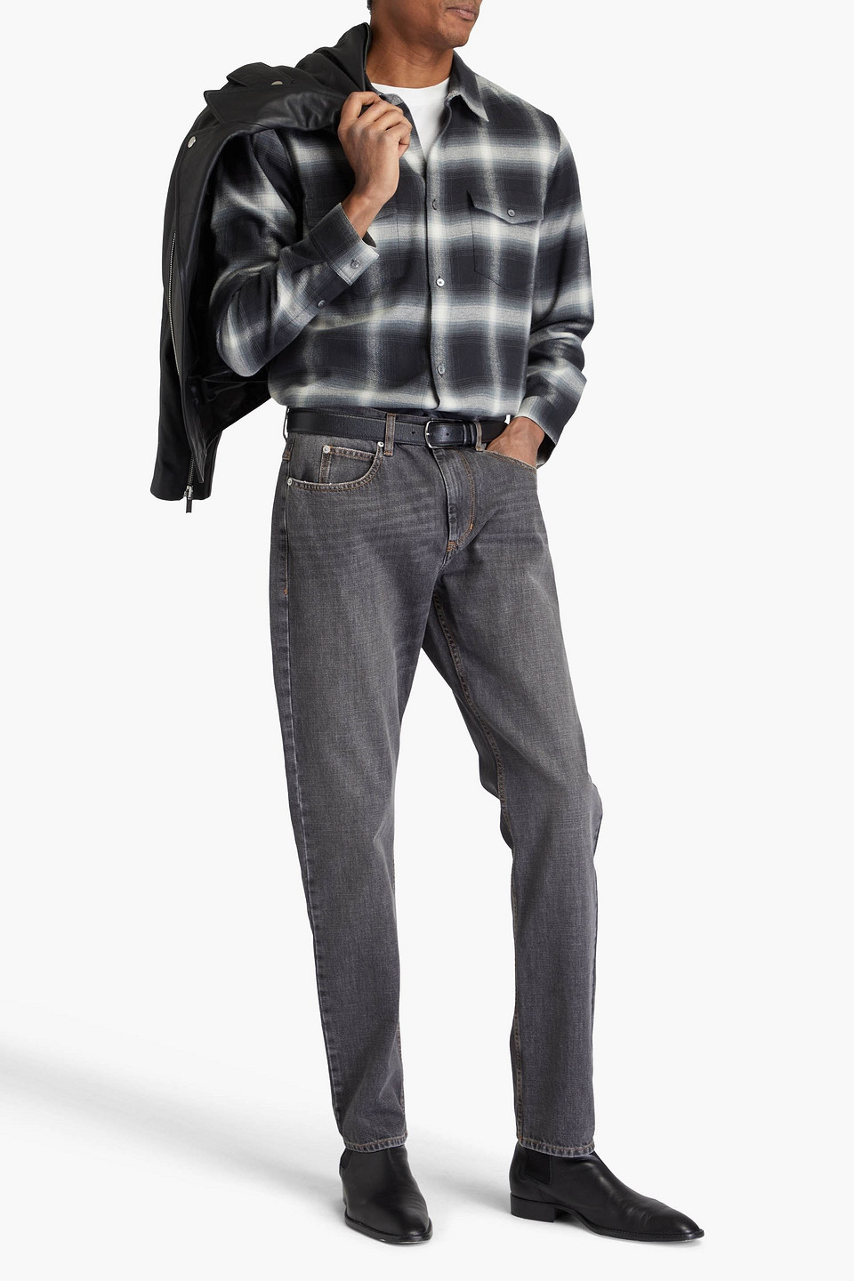 Isabel Marant - Jack Whiskered Denim Jeans - Gray - 31 