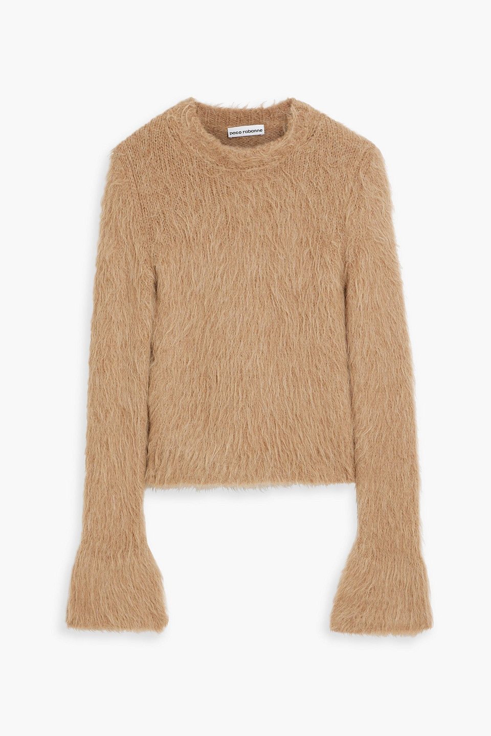 Rabanne Brushed Alpaca-blend Sweater In Light Brown