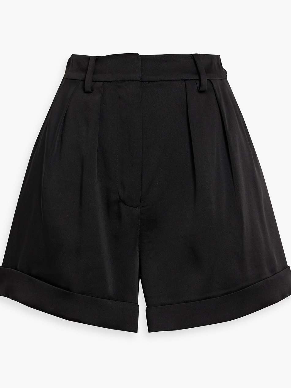 devan satin-crepe shorts